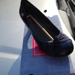 Comfort fit navy blue heels size 8wd